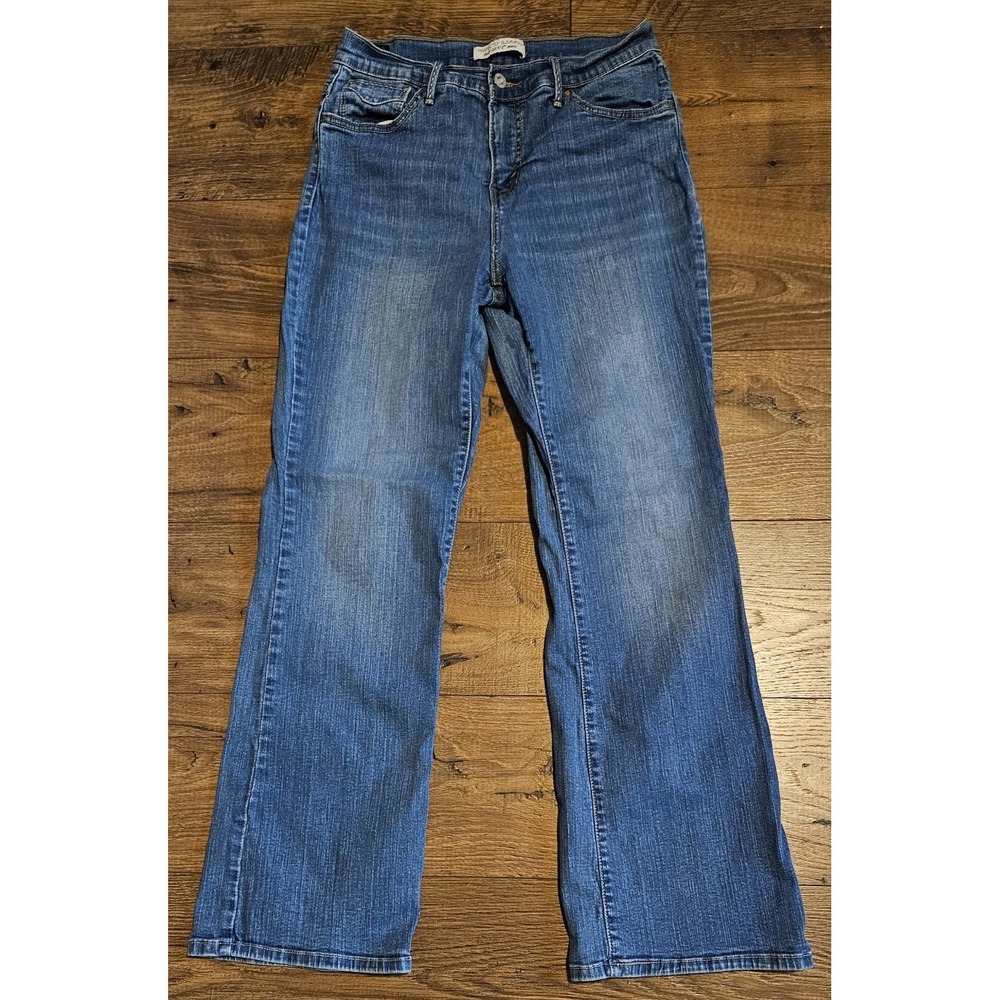 Levis 512 Jeans Womens 10M Blue Perfectly Slimming Boot Cut Mid Rise (28x29)